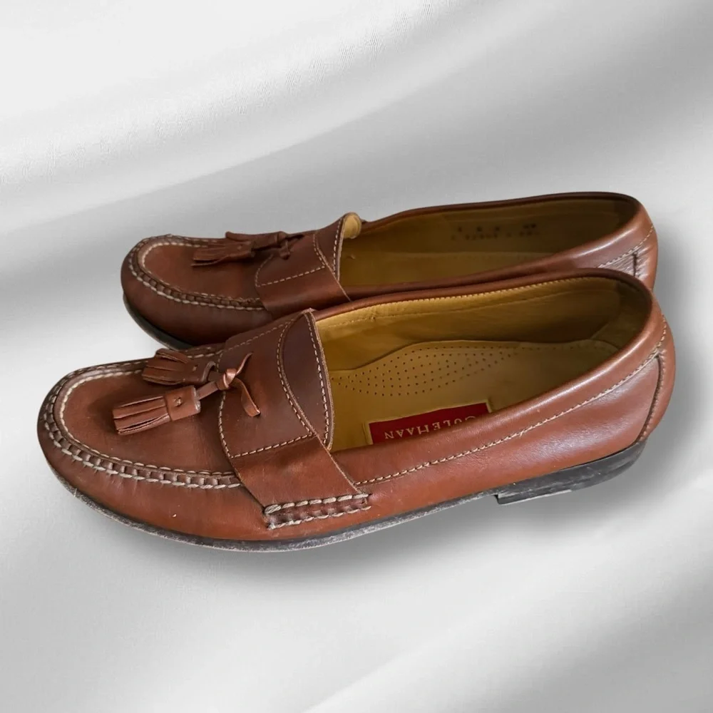 Cole Haan Brown Leather Loafers‎